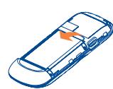 ALCATEL ONE TOUCH 228/228D - Removing and installing the battery - 1