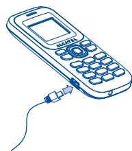 ALCATEL ONE TOUCH 232 - Charging the battery - 1