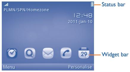 ALCATEL ONE TOUCH 810/810D - Home screen - 1