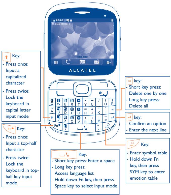ALCATEL ONE TOUCH 813/813D/813F - TouchPal mode - 1
