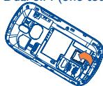 ALCATEL ONE TOUCH 813/813D/813F - Inserting SD card: - 5