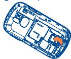 ALCATEL ONE TOUCH 813/813D/813F - Inserting SD card: - 1