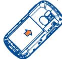 ALCATEL ONE TOUCH 813/813D/813F - Installing or removing the battery - 2