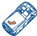 ALCATEL ONE TOUCH 813/813D/813F - Installing or removing the battery - 8
