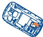 ALCATEL ONE TOUCH 813/813D/813F - Inserting SD card: - 8