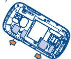 ALCATEL ONE TOUCH 813/813D/813F - Inserting or removing the SIM card (1) - 6