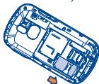 ALCATEL ONE TOUCH 813/813D/813F - Inserting or removing the SIM card (1) - 2