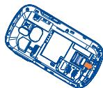 ALCATEL ONE TOUCH 813/813D/813F - Inserting SD card: - 7