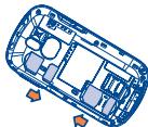 ALCATEL ONE TOUCH 813/813D/813F - Inserting or removing the SIM card (1) - 7