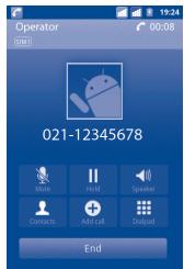 ALCATEL ONE TOUCH 903/903D - During a voice call - 1