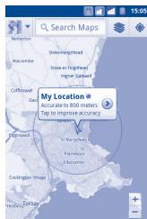 ALCATEL ONE TOUCH 903/903D - Open Google Maps and view My Location - 1