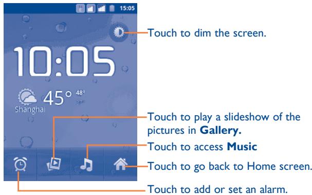 ALCATEL ONE TOUCH 903/903D - 5.2Clock - 1