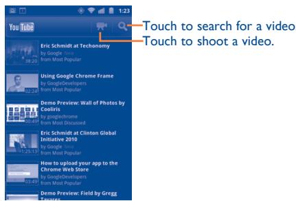 ALCATEL ONE TOUCH 903/903D - YouTube - 2