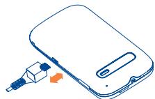 ALCATEL ONE TOUCH 903/903D - Charging the battery - 1