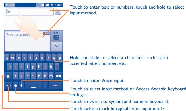 ALCATEL ONE TOUCH 903/903D - Android keyboard - 1