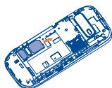 ALCATEL ONE TOUCH 903/903D - Inserting or removing the SIM card (1) - 1