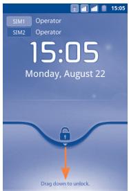 ALCATEL ONE TOUCH 903/903D - To unlock phone screen - 1
