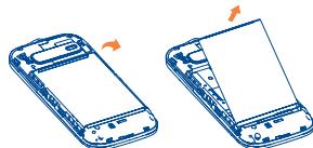 ALCATEL ONE TOUCH 903/903D - Installing or removing the battery - 3