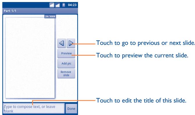 ALCATEL ONE TOUCH 903/903D - Attach options: - 1