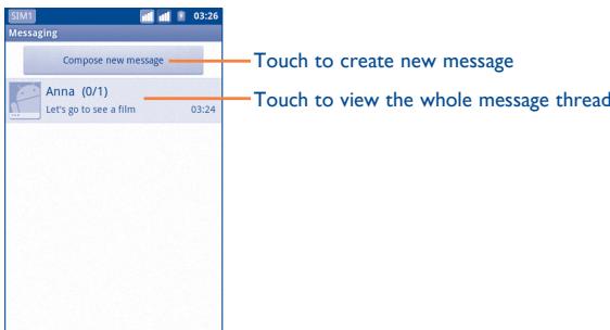 ALCATEL ONE TOUCH 903/903D - Write message - 1