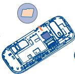 ALCATEL ONE TOUCH 903/903D - Installing and removing the microSD card - 2