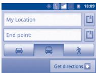 ALCATEL ONE TOUCH 903/903D - Get suggested routes for your trip - 1