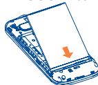 ALCATEL ONE TOUCH 903/903D - Installing or removing the battery - 1