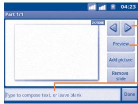 ALCATEL ONE TOUCH 916/916D - Attach options: - 1