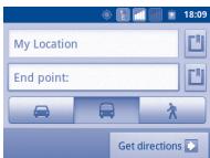 ALCATEL ONE TOUCH 916/916D - Get suggested routes for your trip - 1