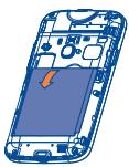 ALCATEL ONE TOUCH 916/916D - Installing or removing the battery - 3