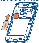 ALCATEL ONE TOUCH 916/916D - Inserting or removing the SIM card (1) - 5