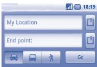 ALCATEL ONE TOUCH 990 - Get suggested routes for your trip - 1