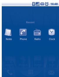 ALCATEL ONE TOUCH 990 - Consult recently-used applications - 1