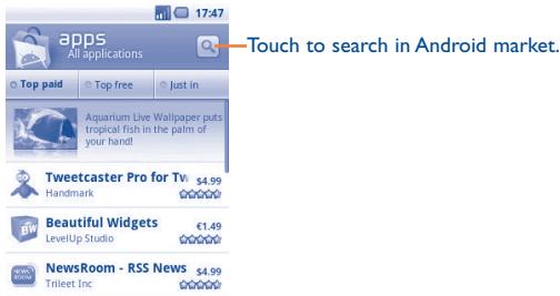 ALCATEL ONE TOUCH 990 - Locate the item you want to download and install - 2