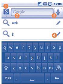 ALCATEL ONE TOUCH 990 - Search bar - 1