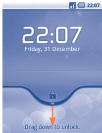 ALCATEL ONE TOUCH 990 - To unlock phone screen - 1