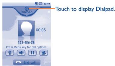 ALCATEL ONE TOUCH 990 - During a call - 1