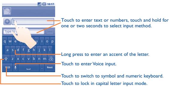 ALCATEL ONE TOUCH 990 - Android keyboard - 1
