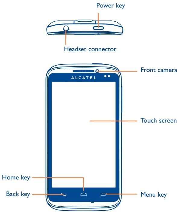ALCATEL ONE TOUCH 993/993D - Keys and connectors - 1