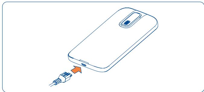 ALCATEL ONE TOUCH 993/993D - Charging the battery - 1