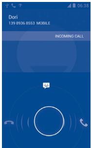 ALCATEL ONE TOUCH 993/993D - Answering or rejecting a call - 2