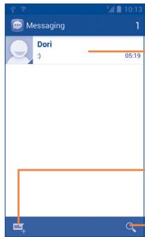ALCATEL ONE TOUCH 993/993D - Write message - 1