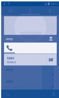 ALCATEL ONE TOUCH 993/993D - Use Quick contact for Android - 1
