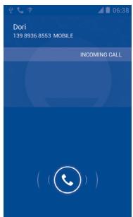 ALCATEL ONE TOUCH 993/993D - Answering or rejecting a call - 1