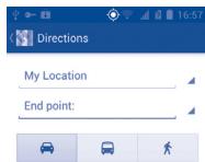 ALCATEL ONE TOUCH 993/993D - Get suggested routes for your trip - 1