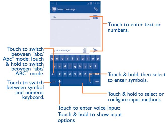ALCATEL ONE TOUCH 993/993D - Android keyboard - 1