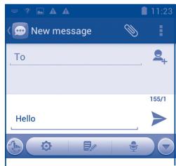 ALCATEL ONE TOUCH 997/997D - You can edit the text you have entered. - 1