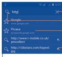 ALCATEL ONE TOUCH 997/997D - To go to a web page - 1