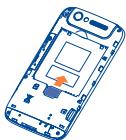 ALCATEL ONE TOUCH 997/997D - Inserting or removing the SIM card - 3