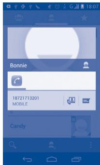 ALCATEL ONE TOUCH 997/997D - Use Quick contact for Android - 1
